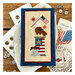 The completed project staged with coordinating patriotic décor.