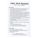 Back of pattern listing wool requirements and pattern information.