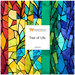 Collage of the stained glass yardage fabrics from the Tree of Life fabric collection.