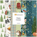 Collage of outdoors and camping themed fabrics included in the Happy Camper Collection by Northcott Fabrics