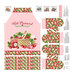 Project panel for an apron and a pair of oven mitts, with strawberries, blueberries, pink ginghams, and a picnic basket.