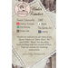 Back of the pattern listing floss specifications and requirements.