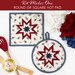 The completed American Gatherings III Folded Star Hot Pad in both the round and square options, staged on a white table with coordinating patriotic décor.