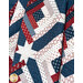 A close up on the draped Steadfast quilt. 
