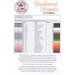 Back of the pattern listing floss specifications and requirements.