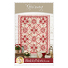 Front cover of the Giverny pattern, showing the completed project in red, pink, and tan fabrics.
