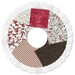 The fanned out fabrics and flannel squares included in the kit.