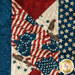A close up shot on the ribbon border with detailed geometric top stitching. 