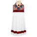 The completed Hanging Towel Kit colored in red, white, and blue fabrics from the American 250 - Stonehenge collection by Northcott Fabrics, isolated on a white background. 