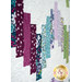 A stylized shot of the warm toned strips on the Ridiculously Easy Jelly Roll Quilt. 