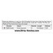 Back of the pattern listing floss specifications and requirements.