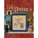 Cover of Hello America featuring a framed cross-stitch design with patriotic symbols and text.