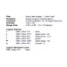 Back of the Quick Little Quaker cross stitch pattern, outlining the required floss, stitch count, and design size.