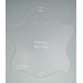The Ghostly Hot Pads Acrylic Template, isolated on a gray background.