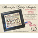 Framed cross stitch sampler titled Haven for Liberty Sampler, celebrating America's Semiquincentennial (1776-2026).