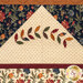 A close up on the appliqué garland. 