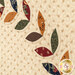 A super close up on the appliqué garland. 