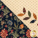 A super close up on the appliqué garland and edge of the sawtooth star design. 