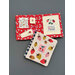 The completed project in a red and pink strawberry theme, showing both the open and closed versions.