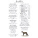 Back cover of the Rest A Wile pattern listing floss requirements.