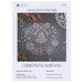 Front of pattern showing the completed cross stitch design with coordinating decor.