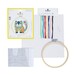 The contents of the Cat Cross Stitch kit.