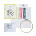 The contents of the Bicycle Cross Stitch kit.