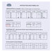 The back of the pattern listing floss and project information.