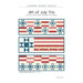 Table Runner patterns featuring red, white, and blue star and stripe designs.