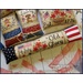 A close up on one of the projects showcasing a floral flag design that says "4 July Old Glory."