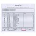 The back of the pattern listing floss requirements and design information. 