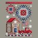 A digital mockup of the cross stitch project. 