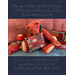 cross stitch finished as a red pillow featuring a teddy bear and bordered by cursive script