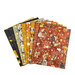 The Spooky fabrics fanned out on a white background.