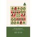 A quilt design titled Tis the Season featuring festive motifs like houses, trees, and stockings.
