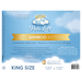 Label for Halo Loft king size batting, featuring bamboo material details and care instructions.