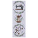 Image of the pattern featuring a sewing machine, spool of thread, and embroidery scissor motifs all surrounded by lavender sprigs.