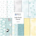 Yardage collage of soft flannel baby fabrics from the Little North Flannel collection.