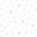 A digital mockup of a grey on white fabric with scattered ladybugs.