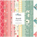 Collage of the Vintage White One-Yard Bundle from the Briarhill fabric collection.