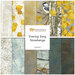 Collage of bird and stone themed fabrics included in the Evening Song - Stonehenge collection by Northcott Fabrics