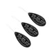 3 laid out black Dritz Needle Threaders.