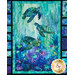 A closer look at the panel, showing details on the lush coral reef, fish, and sea turtles.