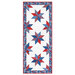 The completed Floating Stars Runner, isolated on a white background. 
