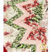 A super close up on the folded points of the topper, demonstrating fabric prints and colors.