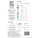Back of the pattern listing project requirements. 