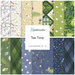 A display of 14 golf-themed fabric swatches in various colors and patterns, labeled Tee Time.