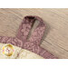 A super close up on the fabric loop, demonstrating fabric print and color details.