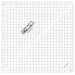 The 12.5" Half-Square Triangle Ruler in its packaging and isolated on a white background. 