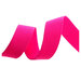 A Cosmic Pink ribbon, curled and resting on a flat surface.
